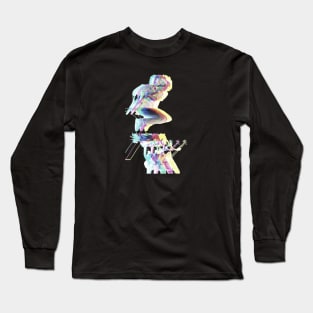 Retro Reverb Musicians - Retro Aesthetic Long Sleeve T-Shirt